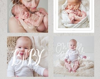 Hello Baby 5x5 Sneak Peek Templates