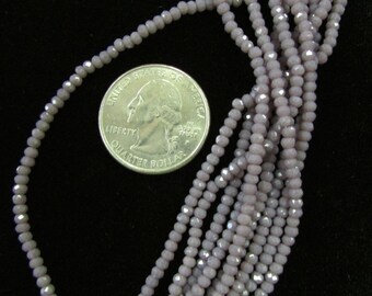 Chinese Crystal 1.5x2.5 Rondelles (Lavender 4n.)