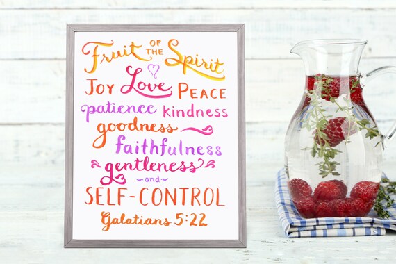 Items similar to Scripture Wall Art ~ Fruit of the Spirit ...