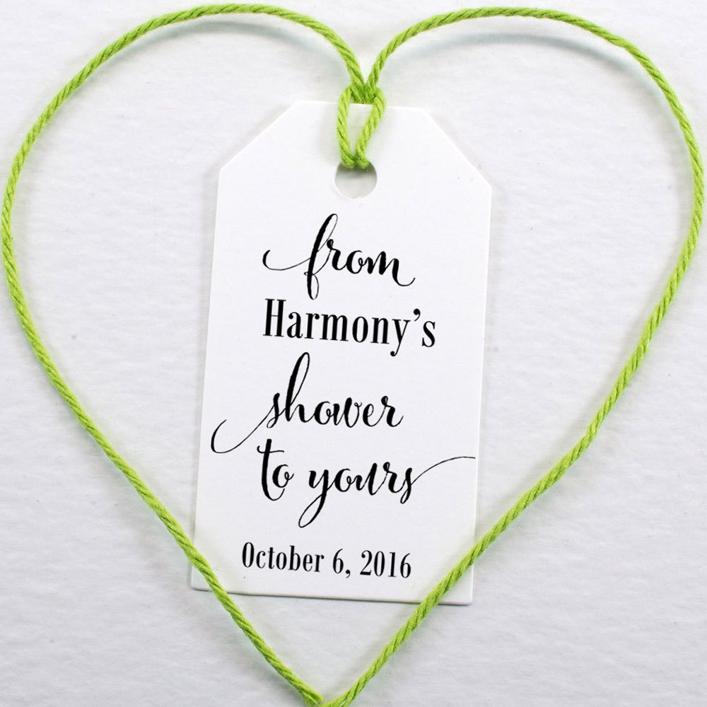 Bridal Shower Favor Tag Party Favor Gift Tag Personalized