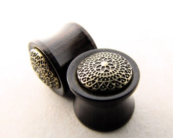 Wood Plugs, Wooden Plugs, Mandala Plugs, Saddle Plugs, Body Jewelry, Ear Stretchers, Body Mods, Body Modification