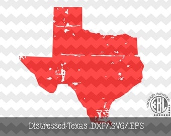 Distressed Texas design INSTANT DOWNLOAD in dxf/svg/eps for use with programs such as Silhouette Studio and Cricut Design Space