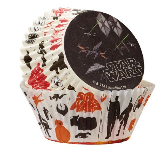 Star Wars Cupcake Liners. Star Wars Rebel Alliance Cupcake Decorating Kit.