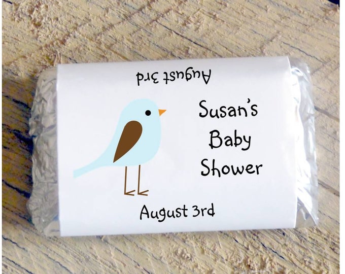 Baby Birdie Mini Candy Bar Wrappers for 1st 2nd 3rd 4th Birthday Party ~ Baby Shower Favoars ~ Baby Sprinkle