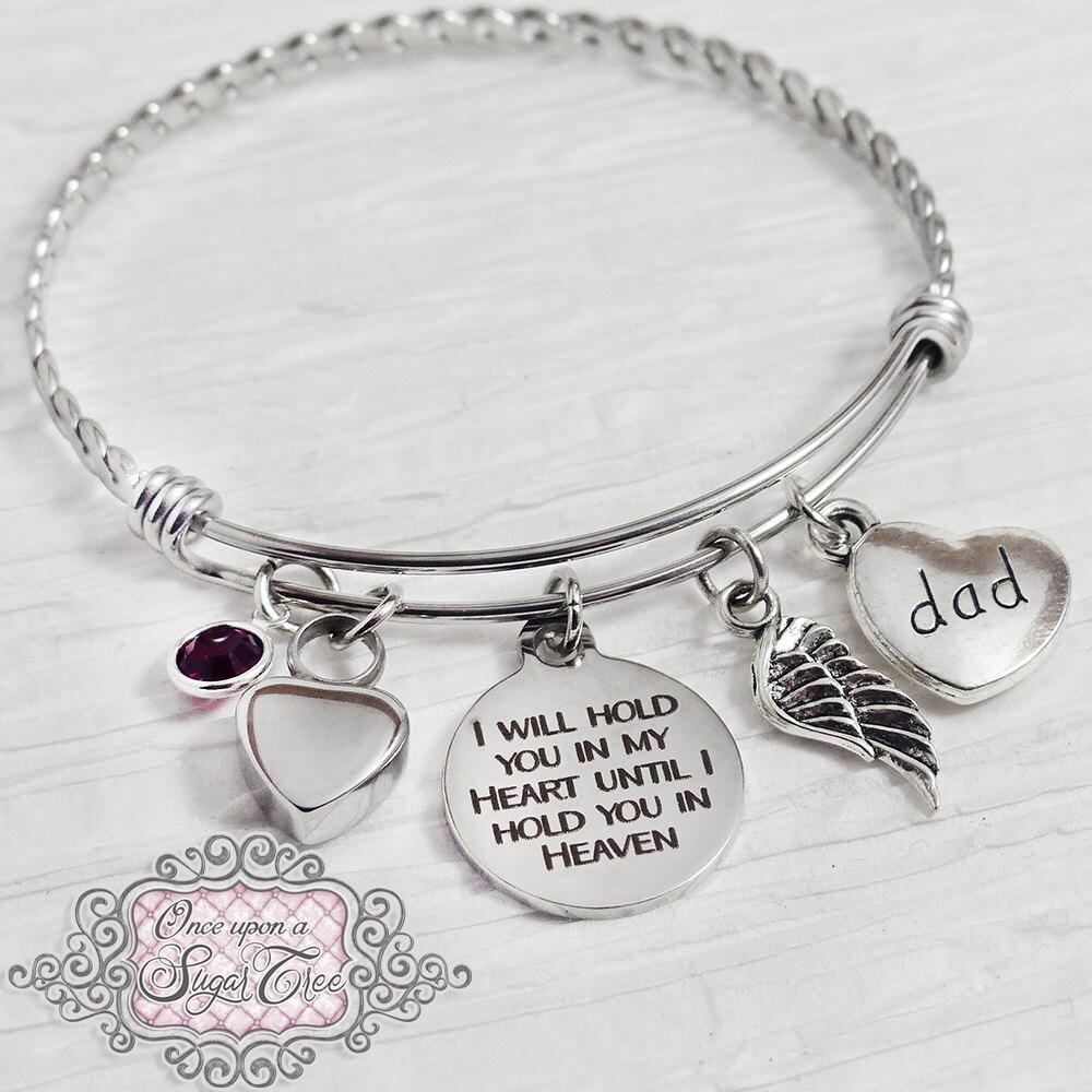 URN BRACELET Cremation Bracelet Loss of Dad Bracelet