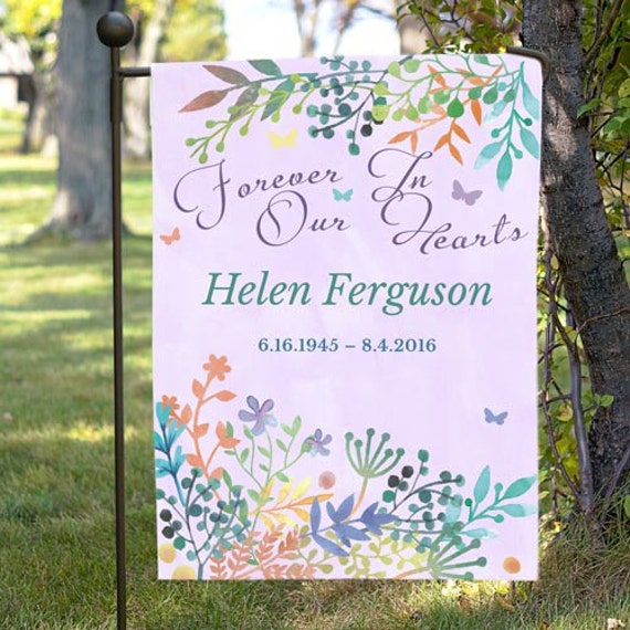 Double Sided Personalized Memorial Garden Flag memorial flag