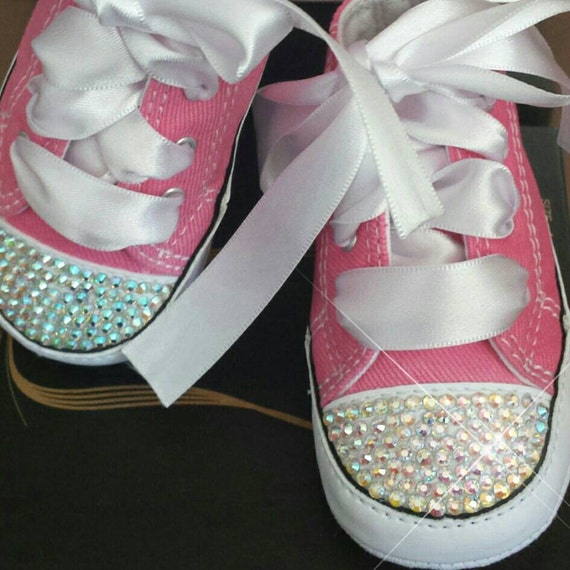 Pink Converse Baby Girls Bling Shoes Matching by cutiepiegoodies