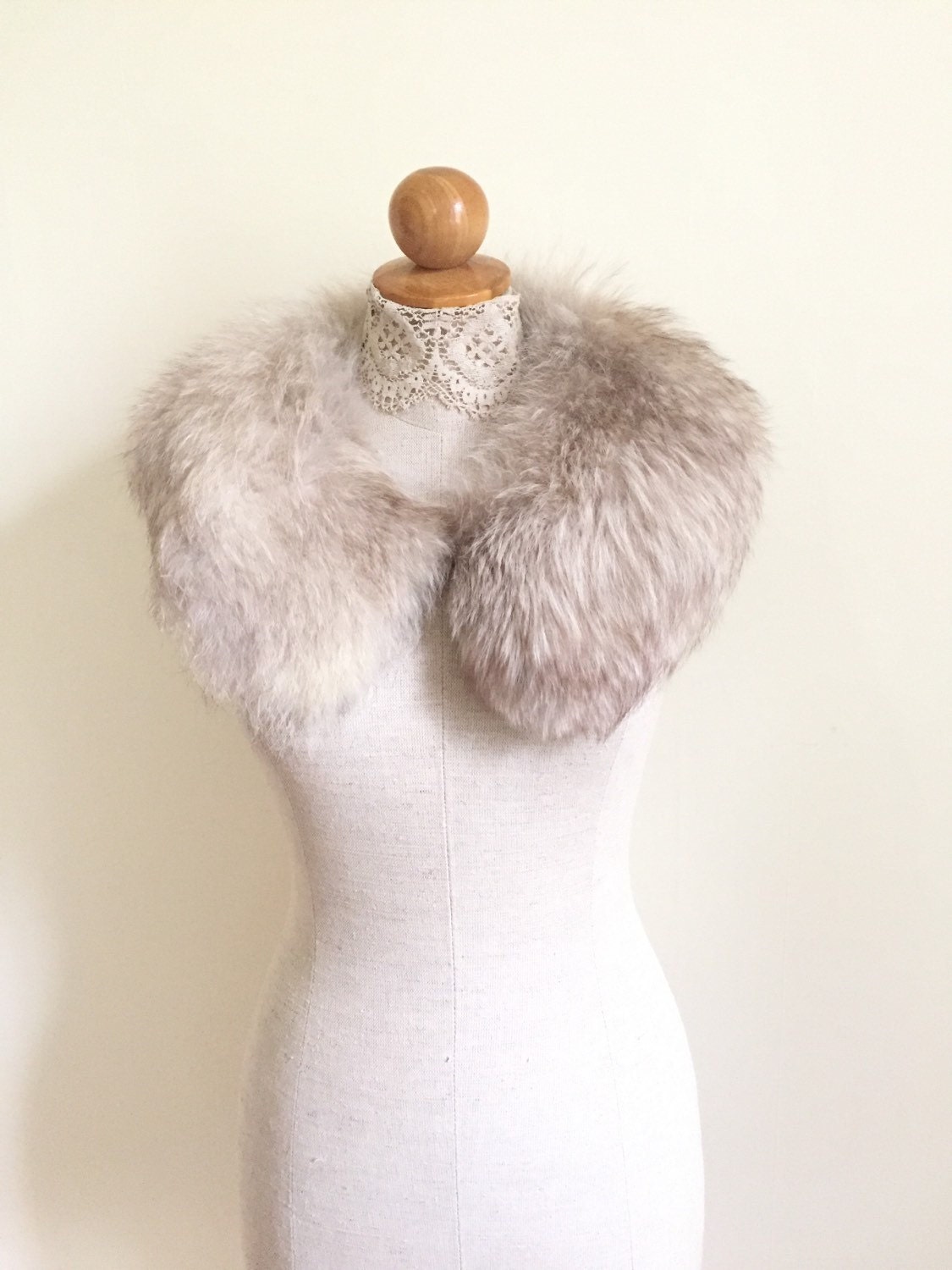 Real Fur Collar Winter Coat Collar White Fur Coat Collar