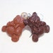 Chocolate Teddy Earrings. Polymer Clay.