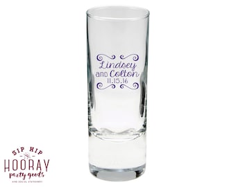 Custom Shot Glasses, Wedding Shot Glass, Shot Glass, Wedding Favors, Wedding Shooters, Wedding Favor Shot Glass, Custom Wedding Gifts, 1222