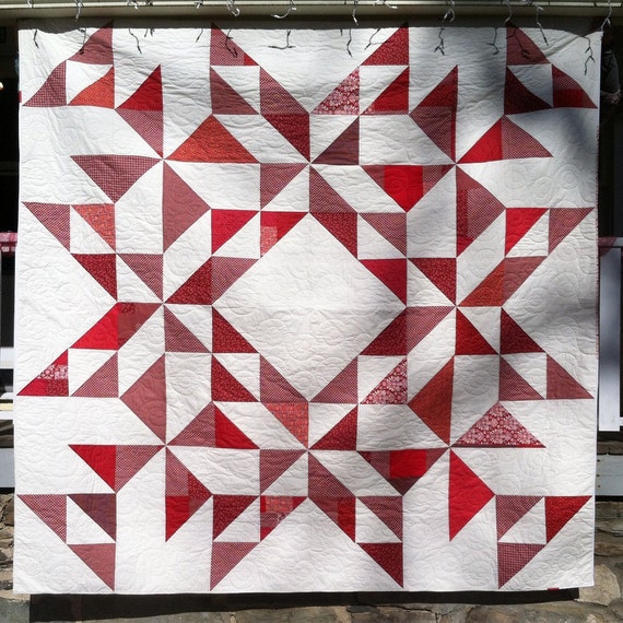 Modern King Size Quilt Star by The Mountain