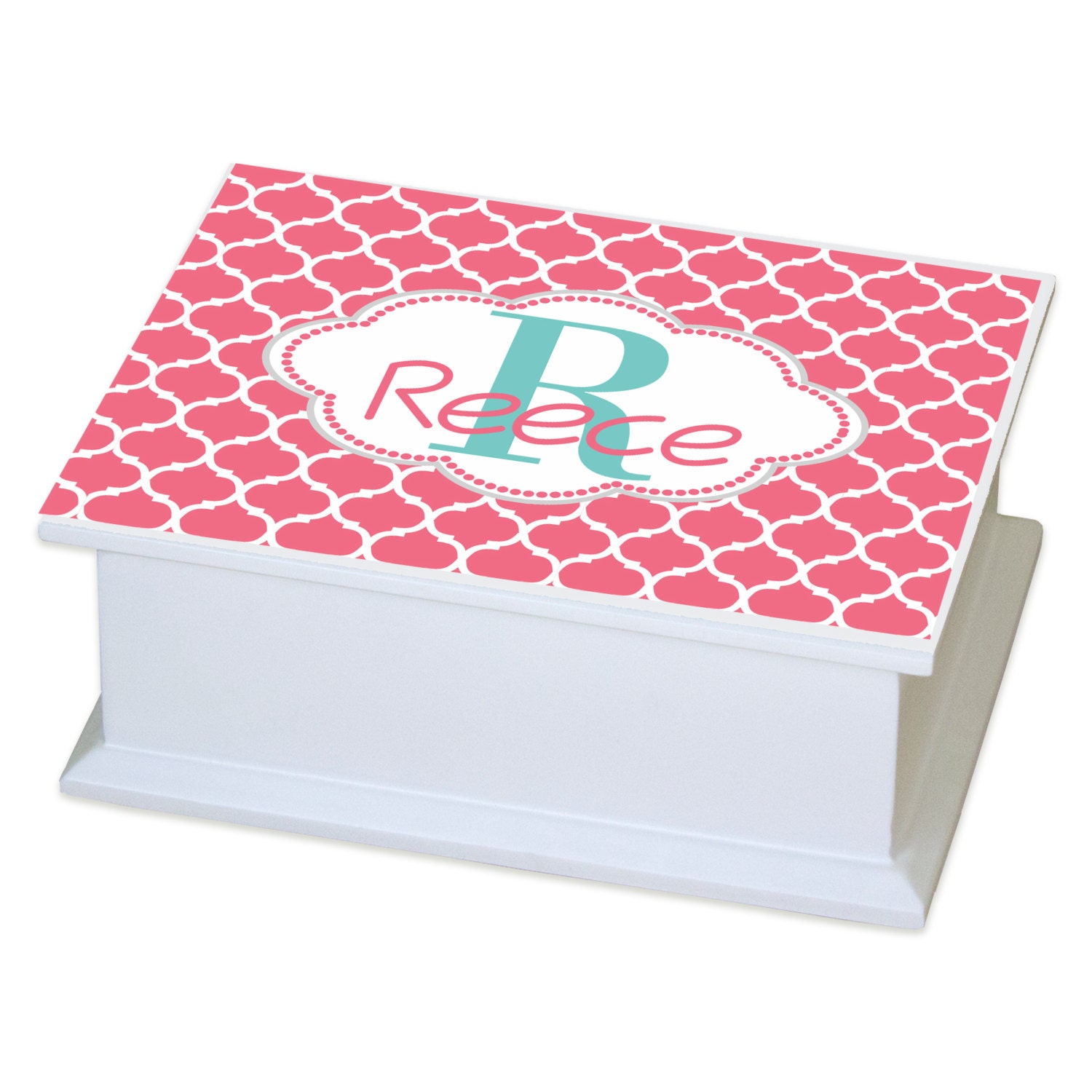 Monogrammed Jewelry Box Personalized Jewelry Boxes by MyBambino