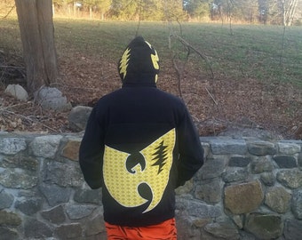 Wu-Tang Clan Grateful Dead Mash Up Hoodie Stash Pocket - Size XL