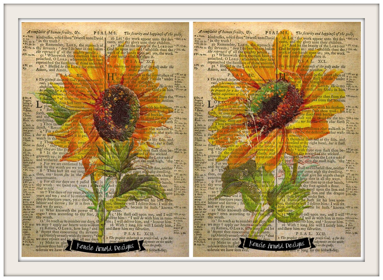 Vintage Sunflower Wall Art