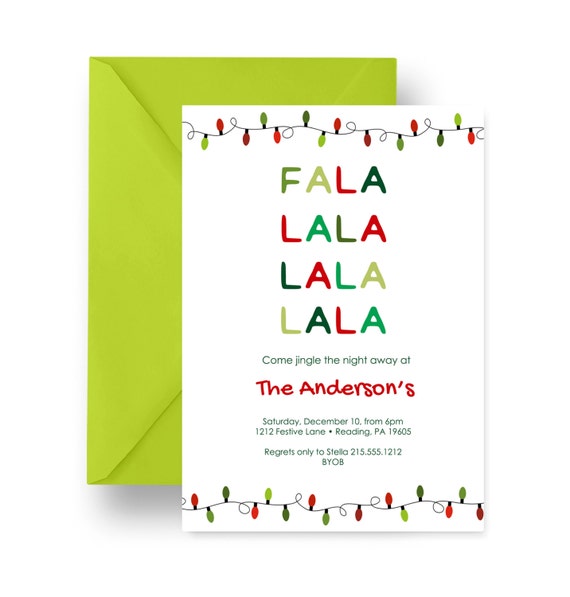 Caroling Party Invitation Wording 8