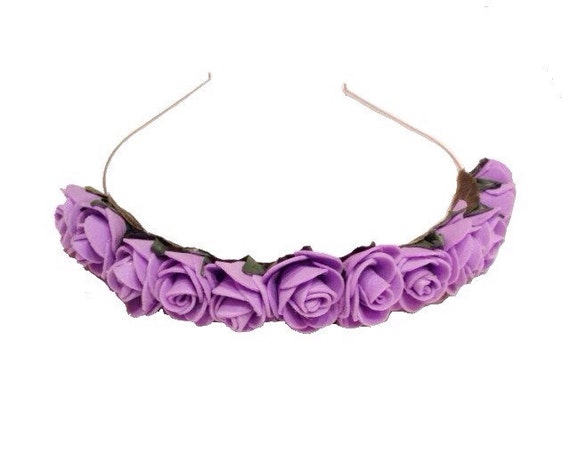 Flower Crown : Lavender Rose / Pastel goth Pastel grunge