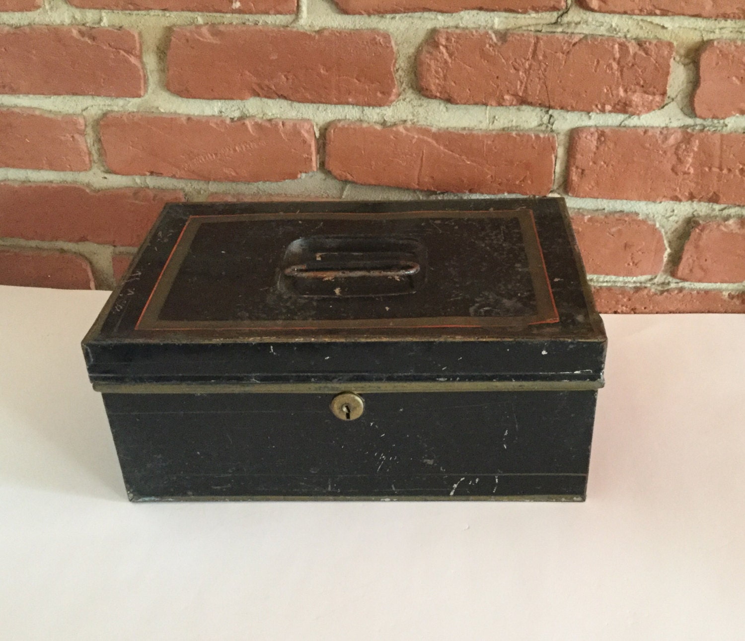 Vintage Metal Lock Box