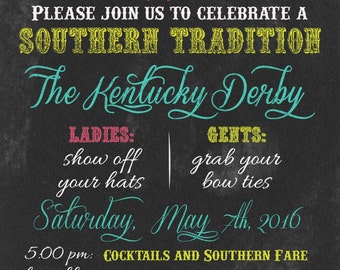 Kentucky Derby Invitation Save the Date by CreationsbyDeven
