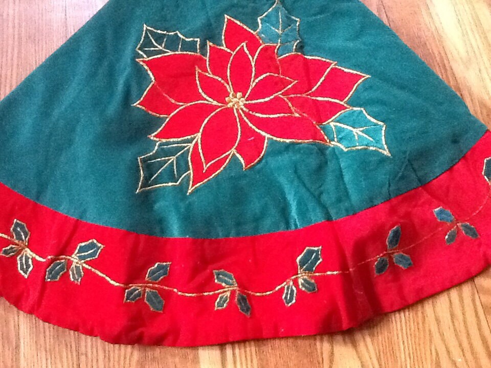 vintage christmas tree skirt velvet with by christmasnotions vintage christmas tree skirt velvet with by christmasnotions
