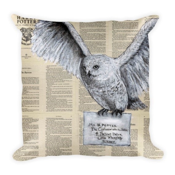 hedwig plush pillow