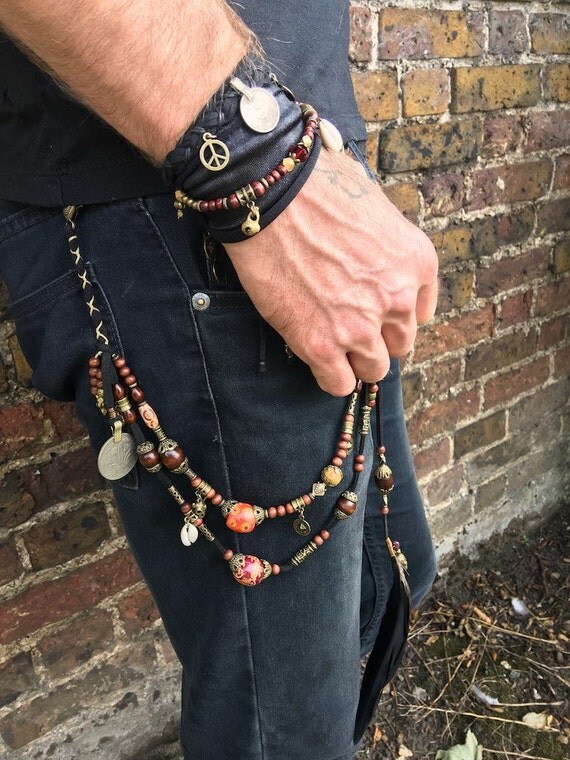 Charm Cuff & Keychain Men's Gift Set