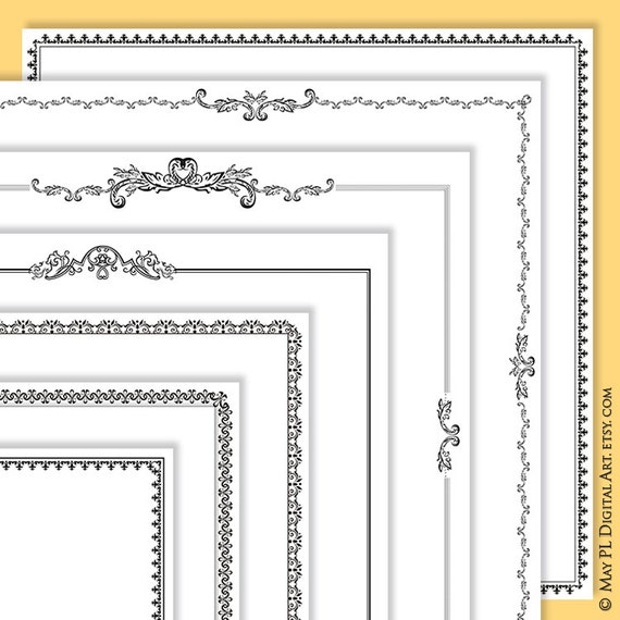 Scrapbook Page Borders 12 x 12 Scrapbooking Supplies Hipster