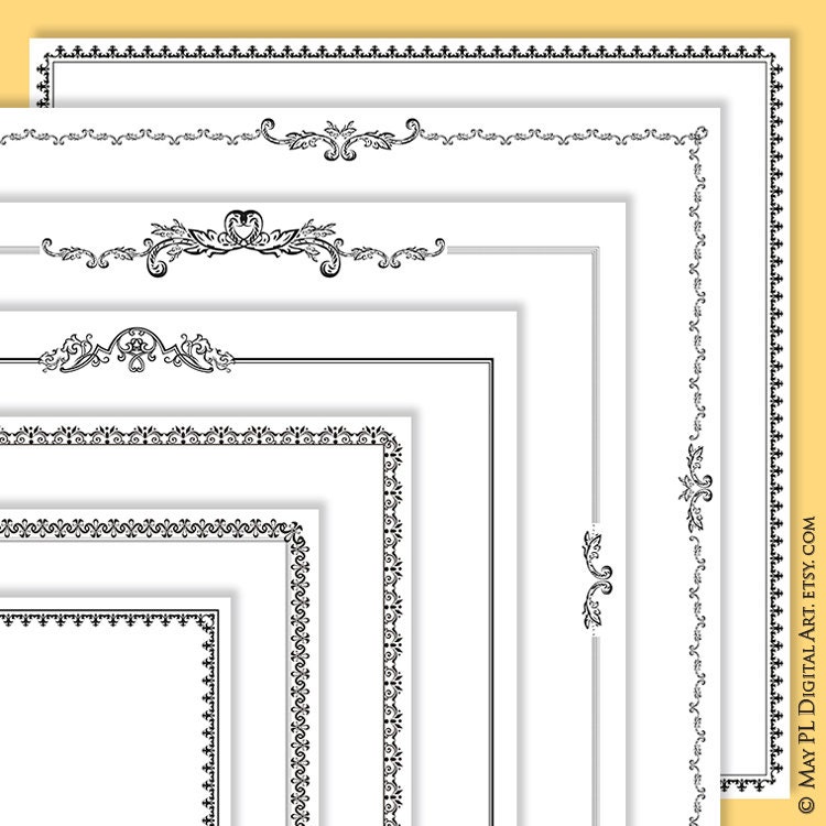 Scrapbook Page Borders 12 x 12 Scrapbooking Supplies Hipster