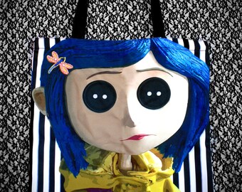 coraline black cat plush