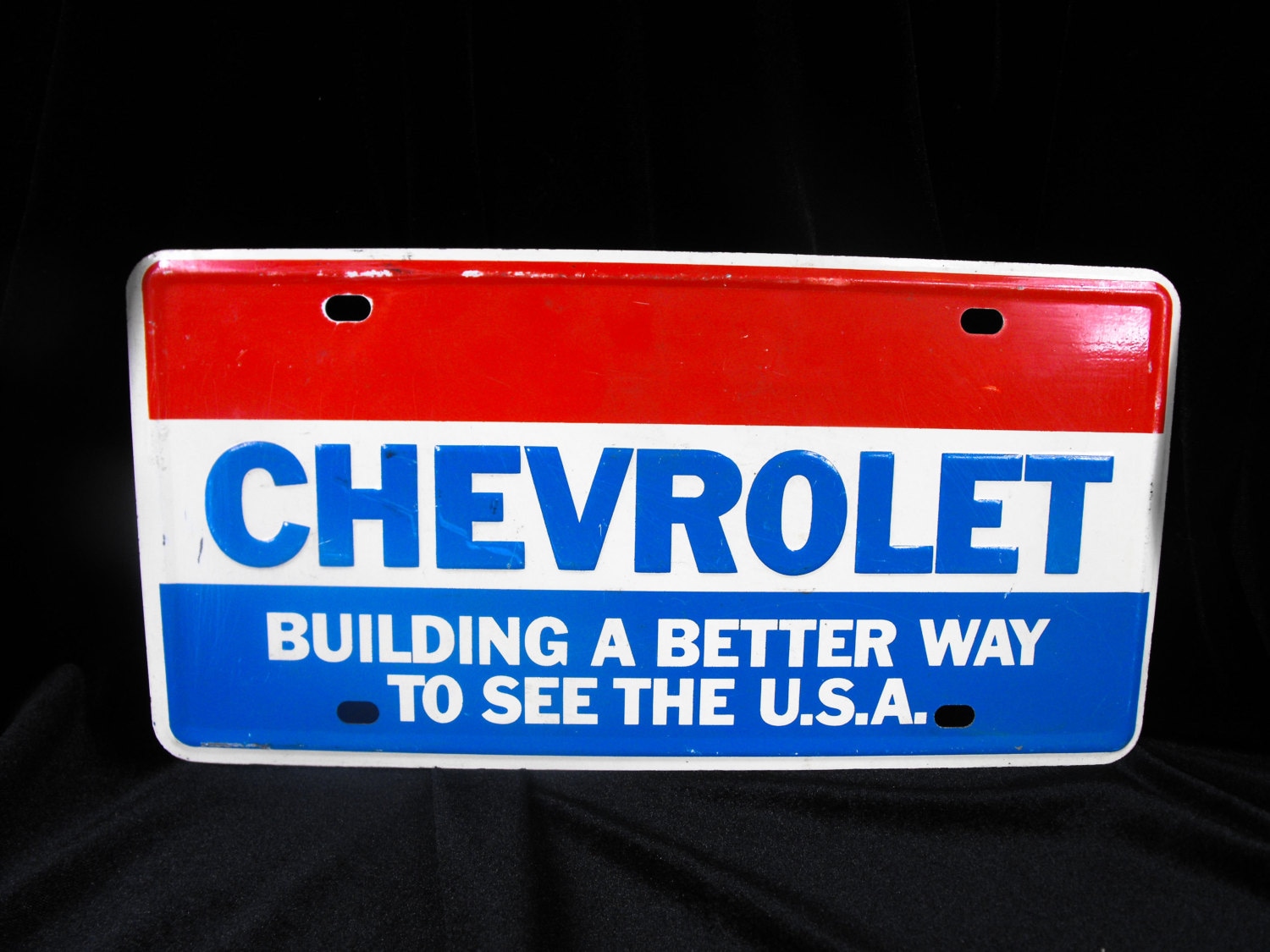 Vintage Chevrolet Dealers License Plate Dealership Plate