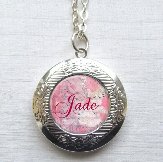 Locket Necklace Personalized Name Locket Personalized