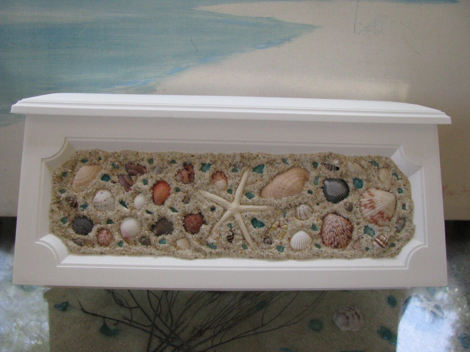 Beach Wall Mount MailboxSeashell Wall Mount MailboxBeach