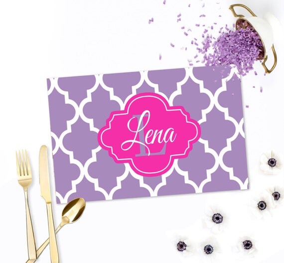Items similar to Personalized Paper Placemats, Custom Placemats
