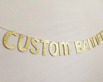 CUSTOM Banners, 6" 21st birthday banner, Bubbly Bar Banner, Bachelorette Party Banner, Sweet 16 Banner, Girlboss Banner, birthday bunting