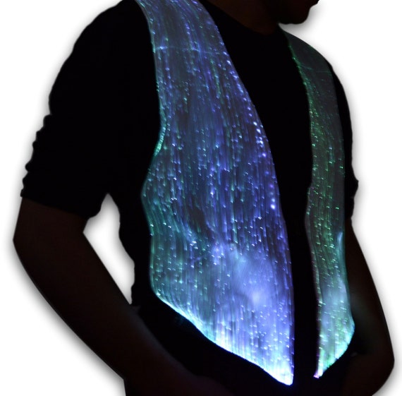 Light up Fiber optic Waistcoat Light Up Vest Halloween Costume
