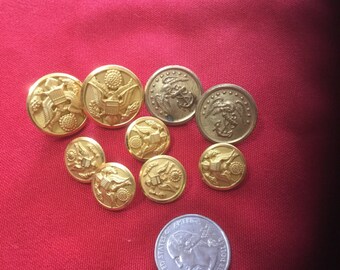 Vintage Military Buttons
