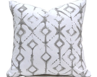 Pillow Covers ANY SIZE Pillow Cover Grey Pillow Cover Premier Prints Tribal Ecru
