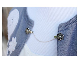 Sweater Guard Cardigan Clip Collar Clip Vintage Inspired Retro Jewelry - Summer