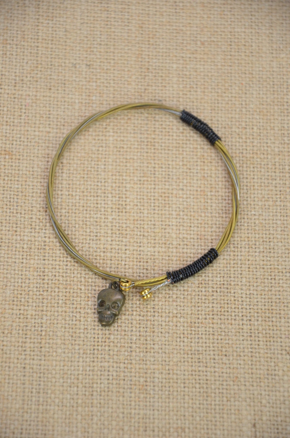 Guitar String Bracelet by JustBeadHappy2 on Etsy