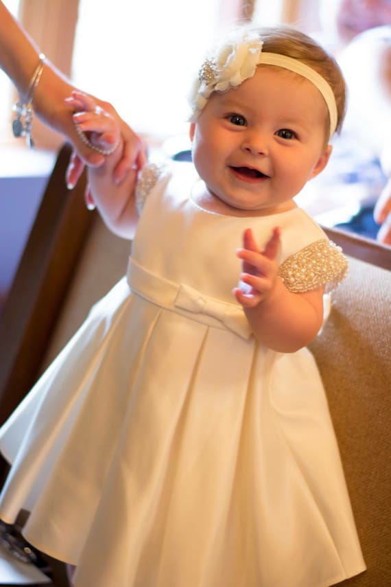 Baby Girl Christening Dress Baby Baptism Dress White baby
