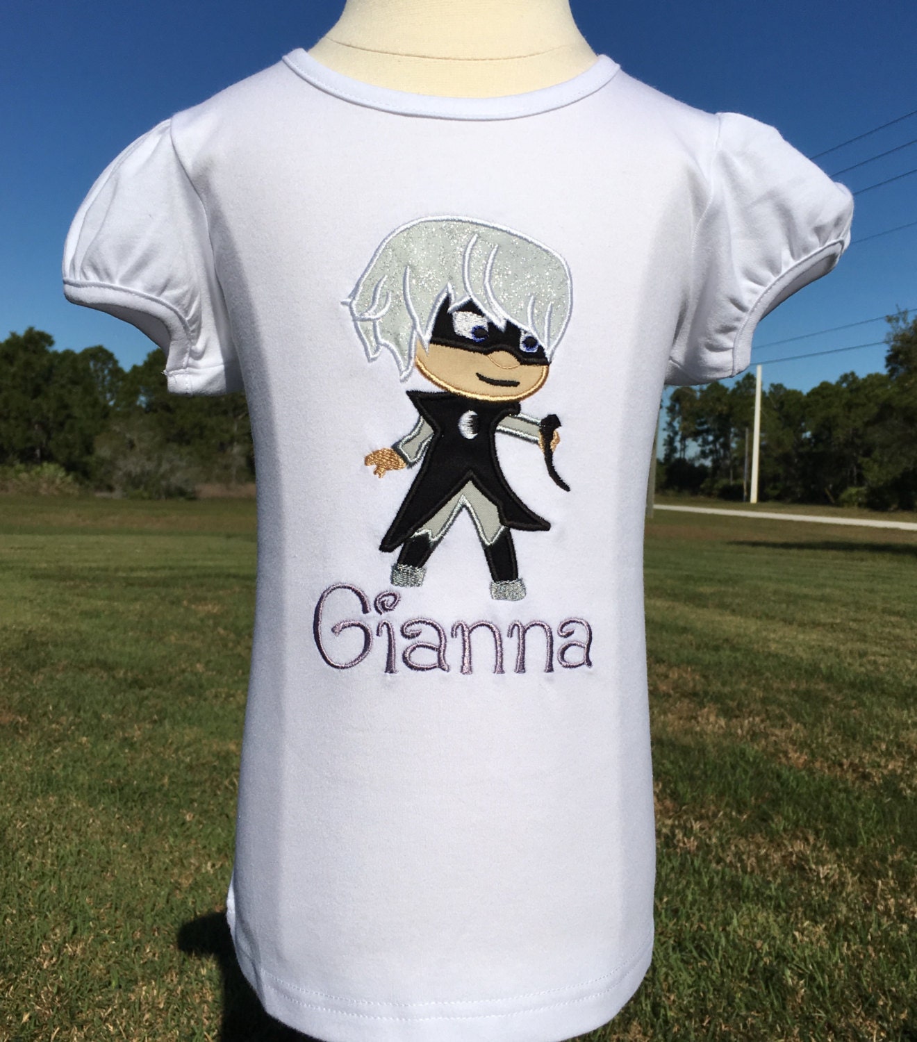 PJ MASKS LUNA GirlPersonalized Embroidered by BerryBlondeRibbon