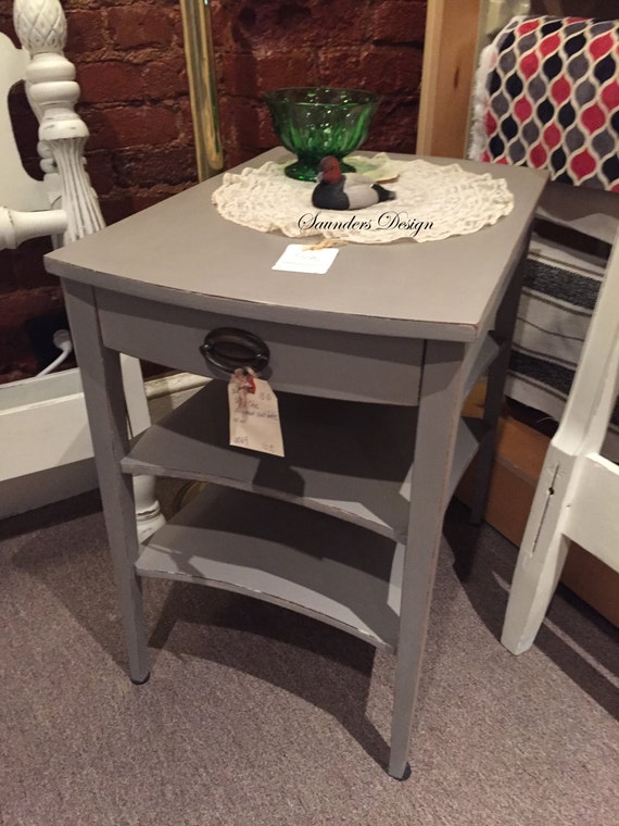 Shabby Chic Mersman accent end/side table by SaundersDesign