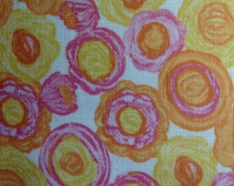 Yellow Flowers by Jules and Coco Fabrics/Cotton Quilting/Sewing Craft Fabric/HALF Yard Pricing