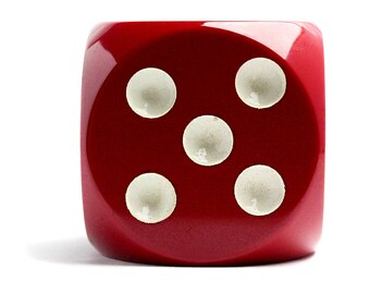 Bakelite Dice Cherry Amber Antique Cube Art Deco