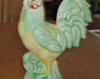 Vintage Ceramic Rooster Statue