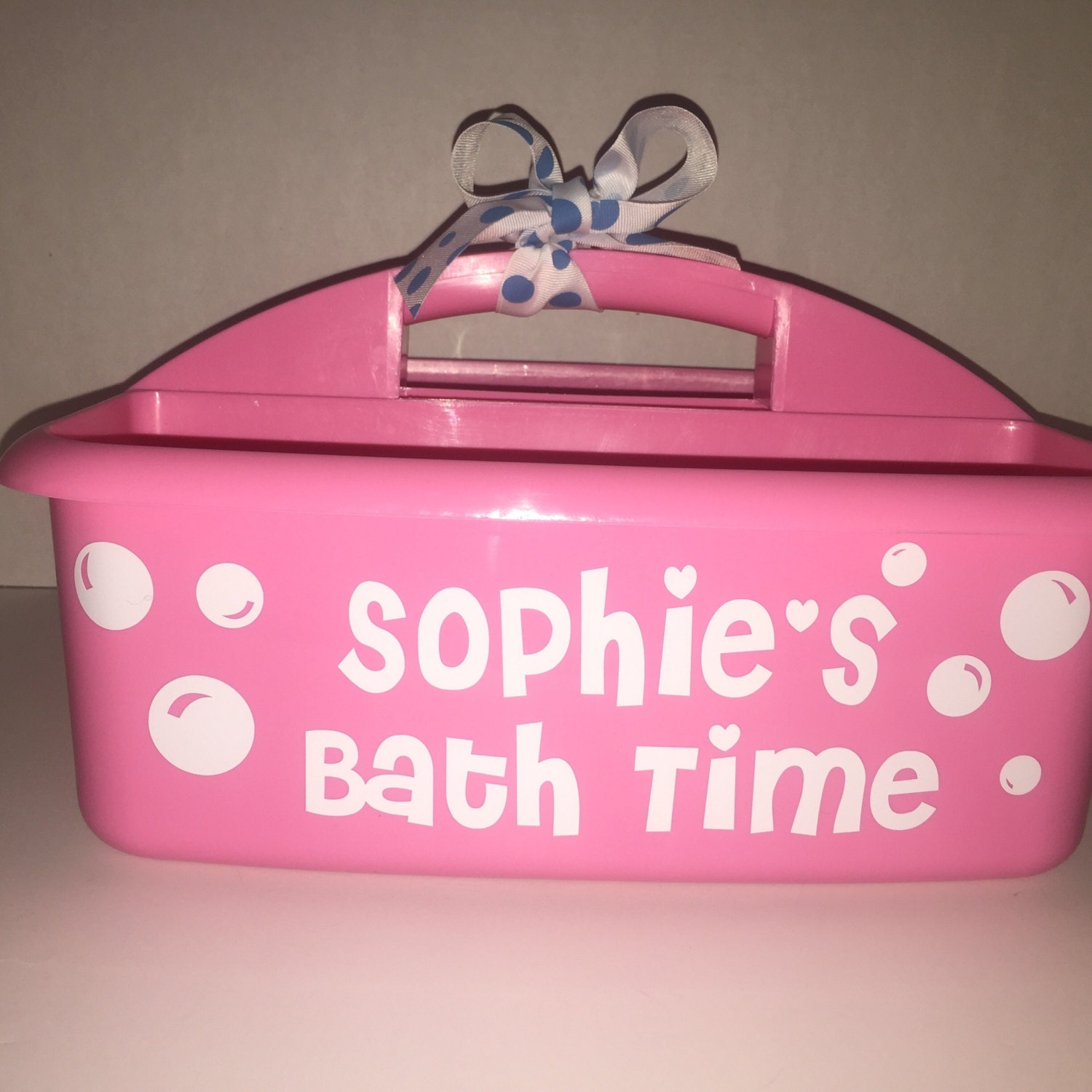 PERSONALIZED Bath caddy. Keep your baby safe and Organized