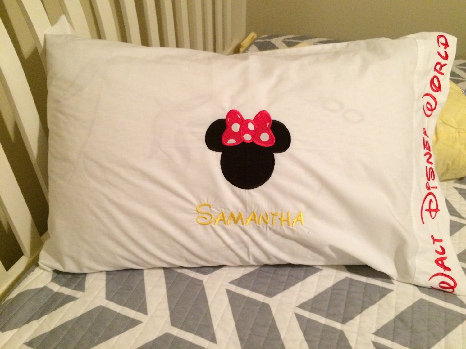 Disney Inspired Custom Autograph Pillowcase