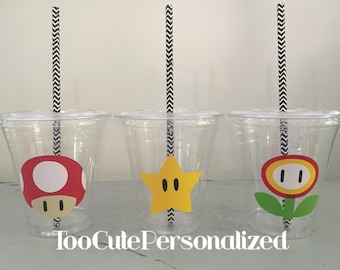 25 Super Mario Brothers Party Cups-12 oz