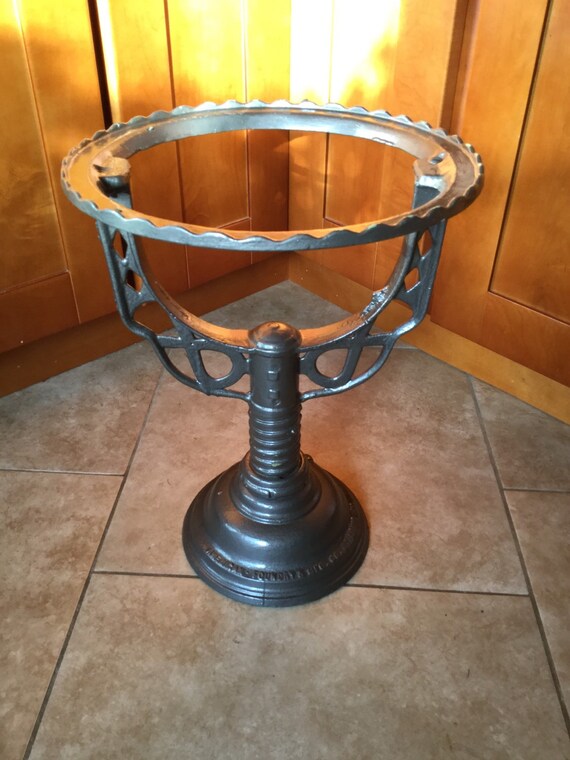 Antique Cast Iron Gazing Ball Stand by OldBeaverAntiques on Etsy