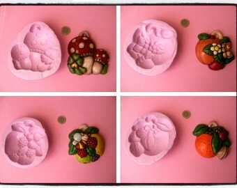 maxi stampini stampi formelle cucina fimo gesso gessetti profumati bomboniere 4 stagioni coccinella matrimonio segnaposto nascita comunione