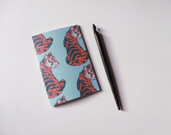 Tigers A6 Blank Notebook